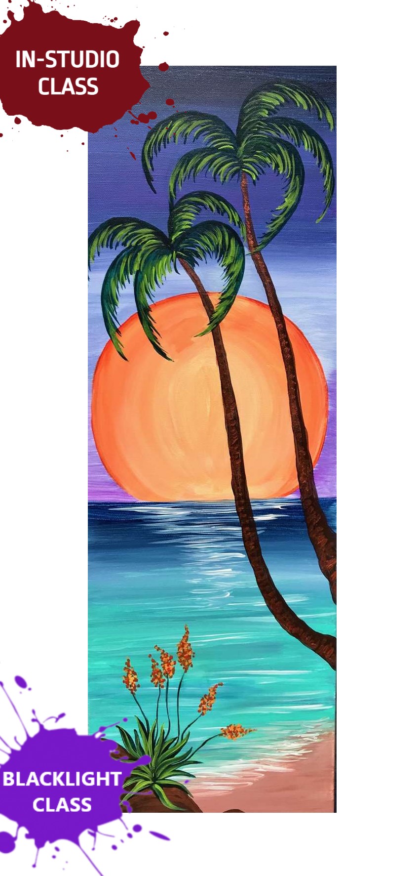 Radiant Tropical Moon