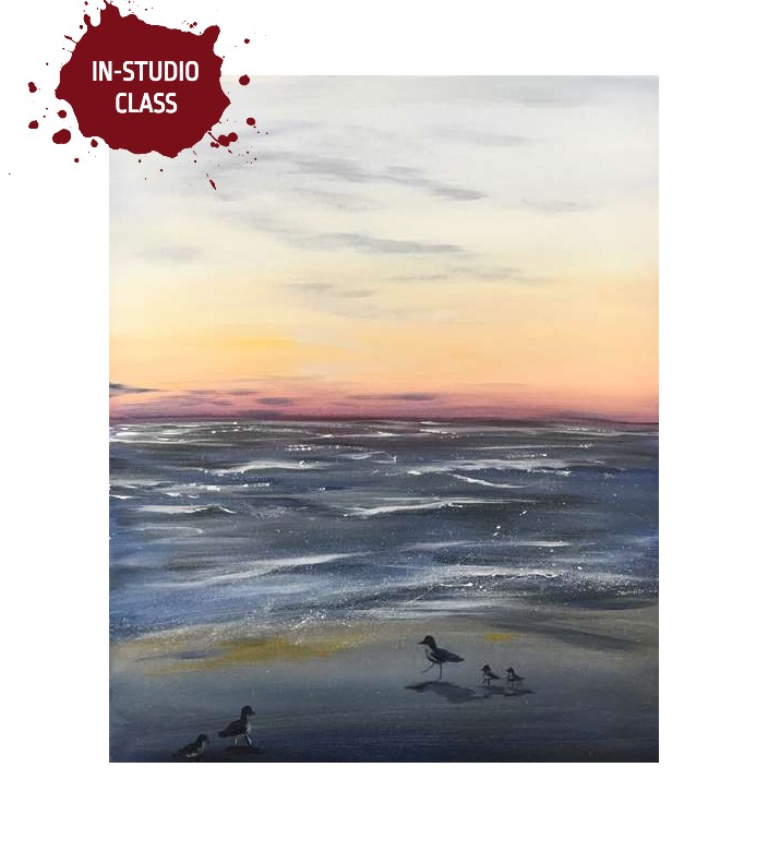 Sandpipers at Sunset