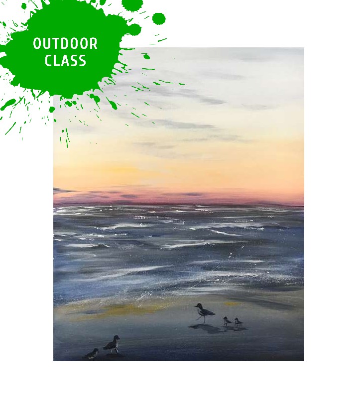 Sandpipers at Sunset