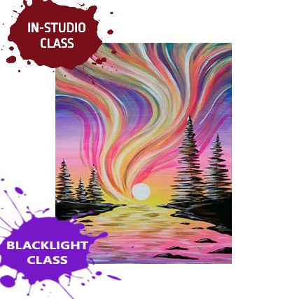 BLACK LIGHT PAINTING - Indoor Class