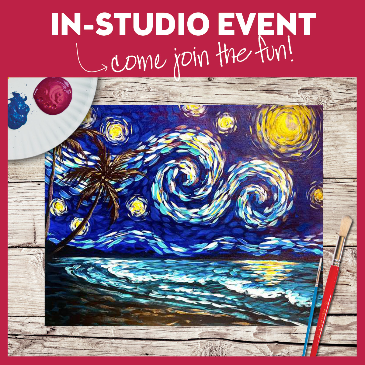 Starry Night Ocean Tide