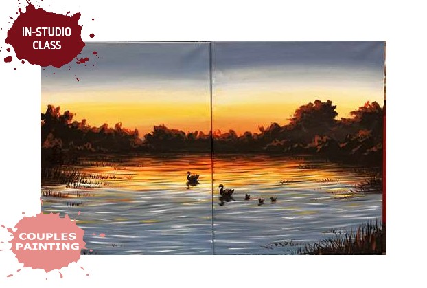 Sunset Swim Date Night