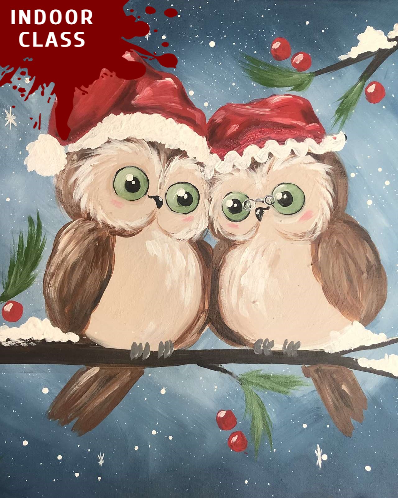 Vintage Christmas Owls