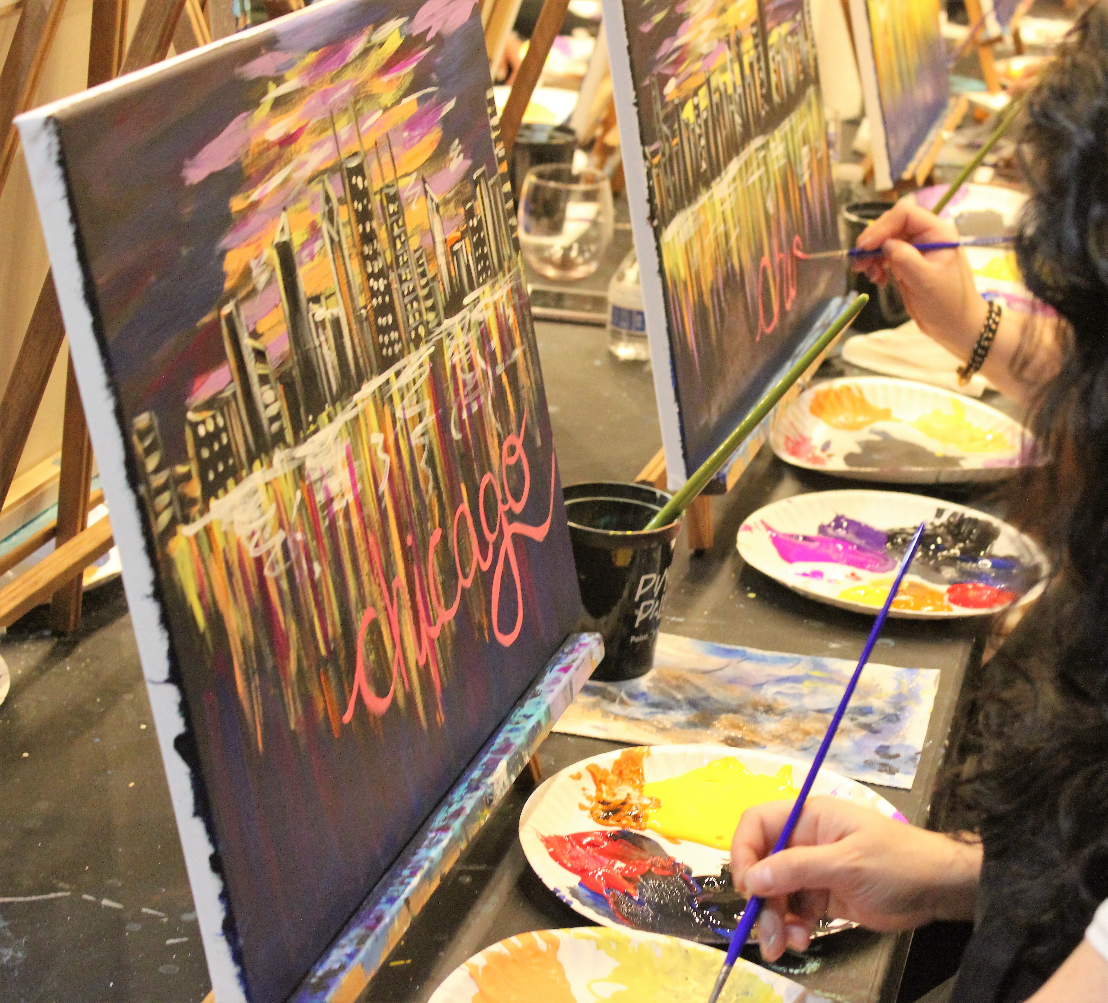 Wine and Paint! Relaxing in Chicago with Vino & Creativity