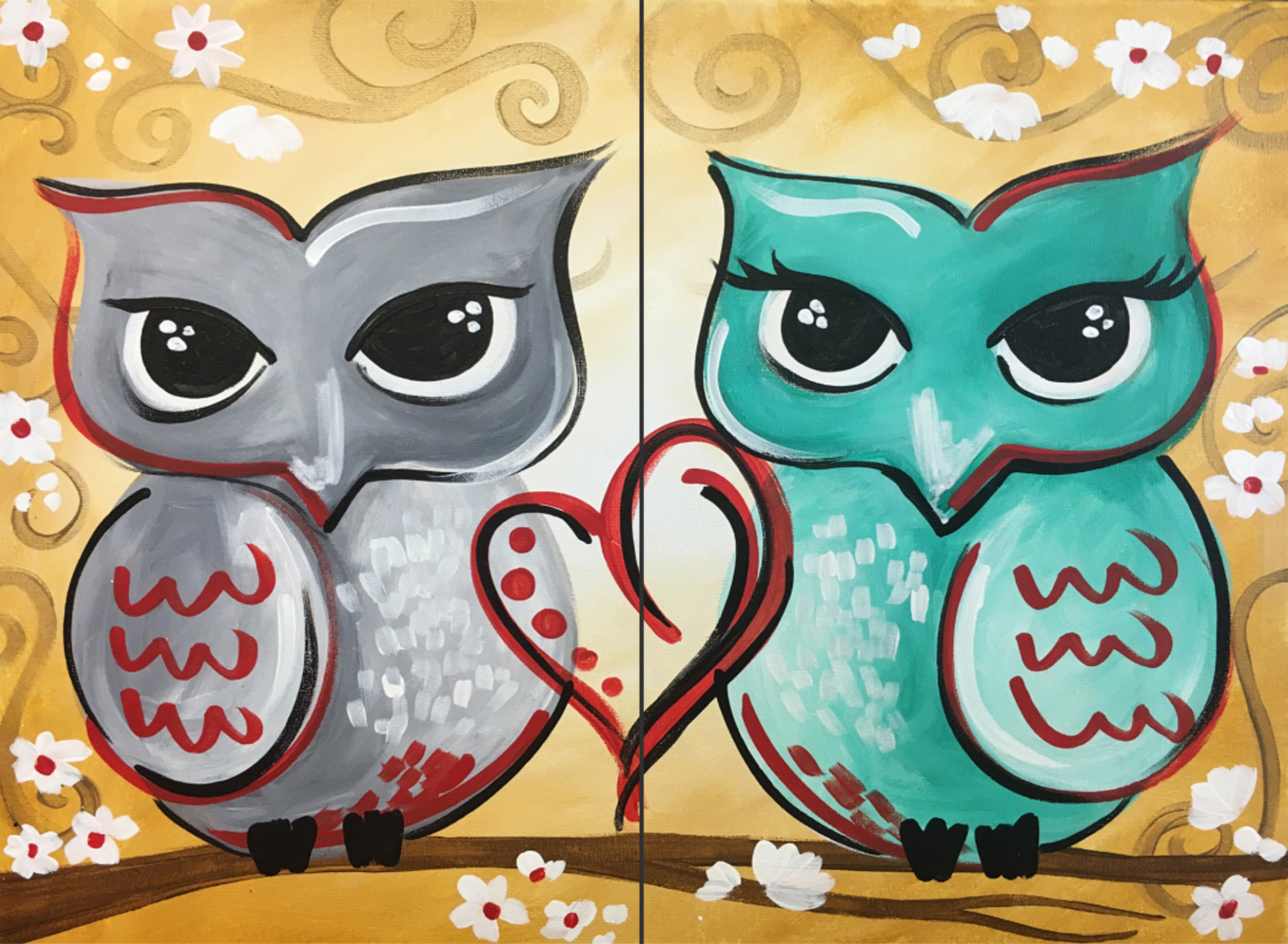 Love Birds Canvas Painting- Jan. 26th @6:00pm