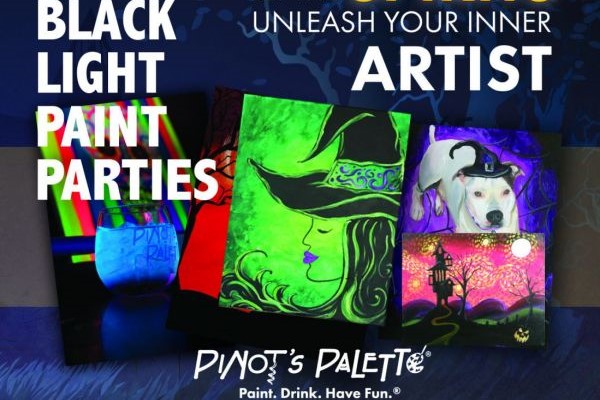 pinot's palette black light paint and sip party kid child birthday parties