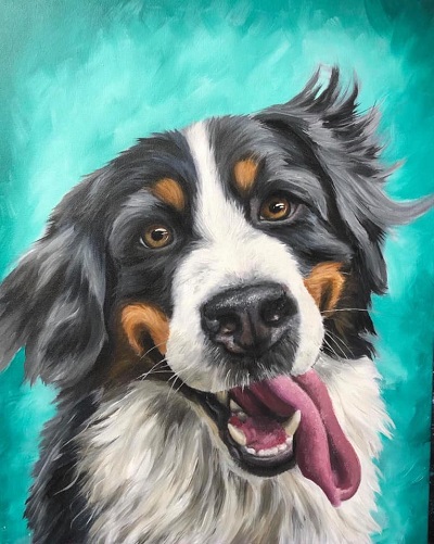 Paint a portrait of your pet at Pinot's Palette Naperville