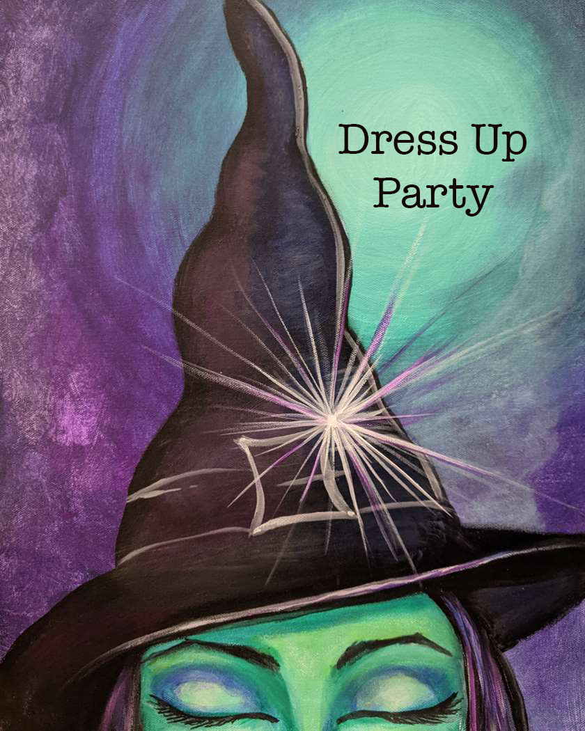 witch painting easy