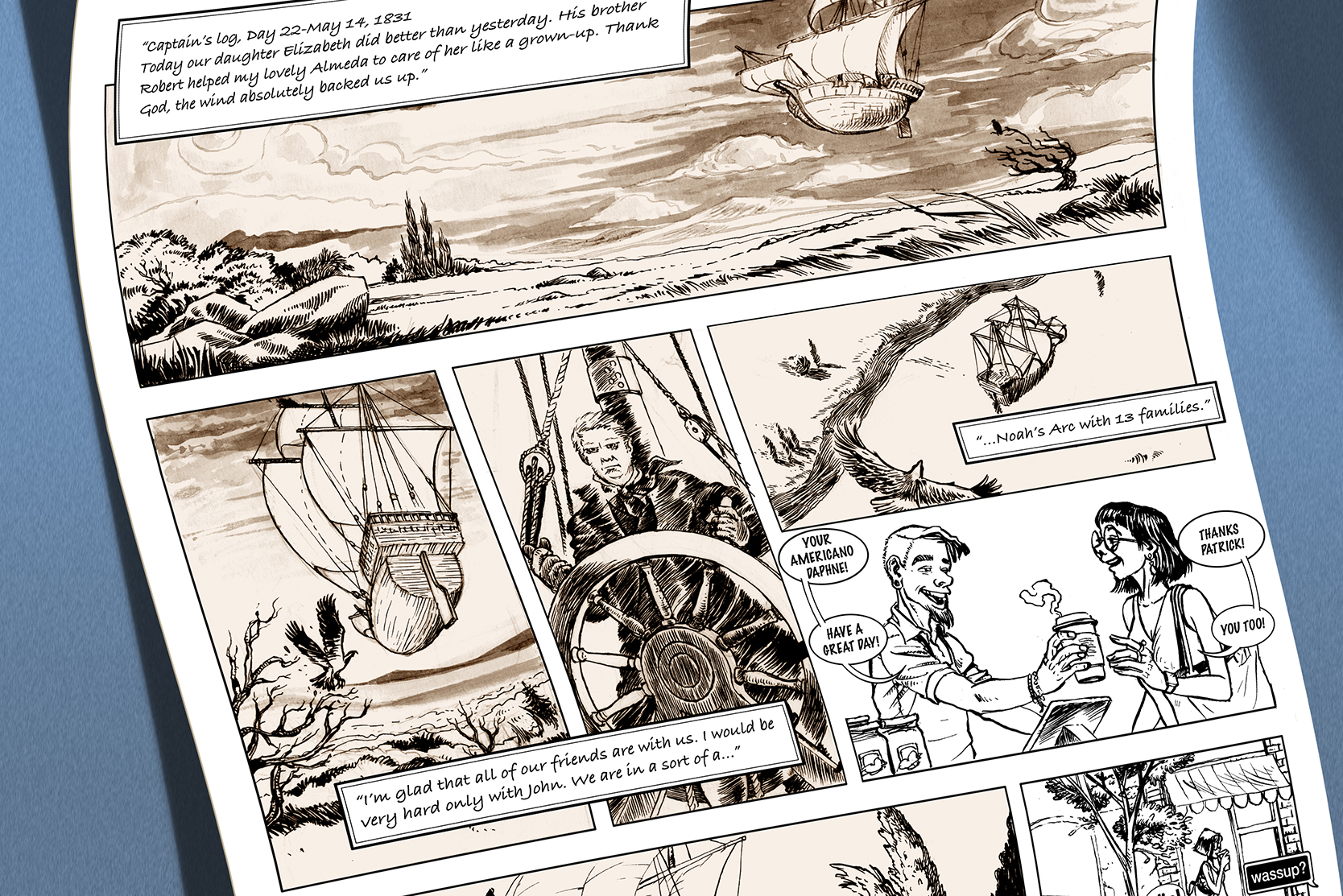 Searching Roots Through a Graphic Novel