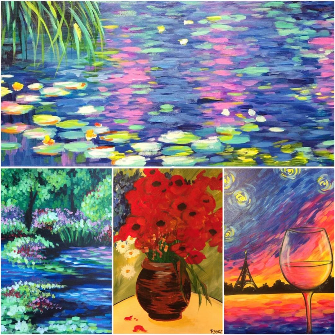 thingstodonaperville thingstodochicago paintingandwinechicago vangoghpaintingsmonetpaintingsartworknaperville artclassesnaperville