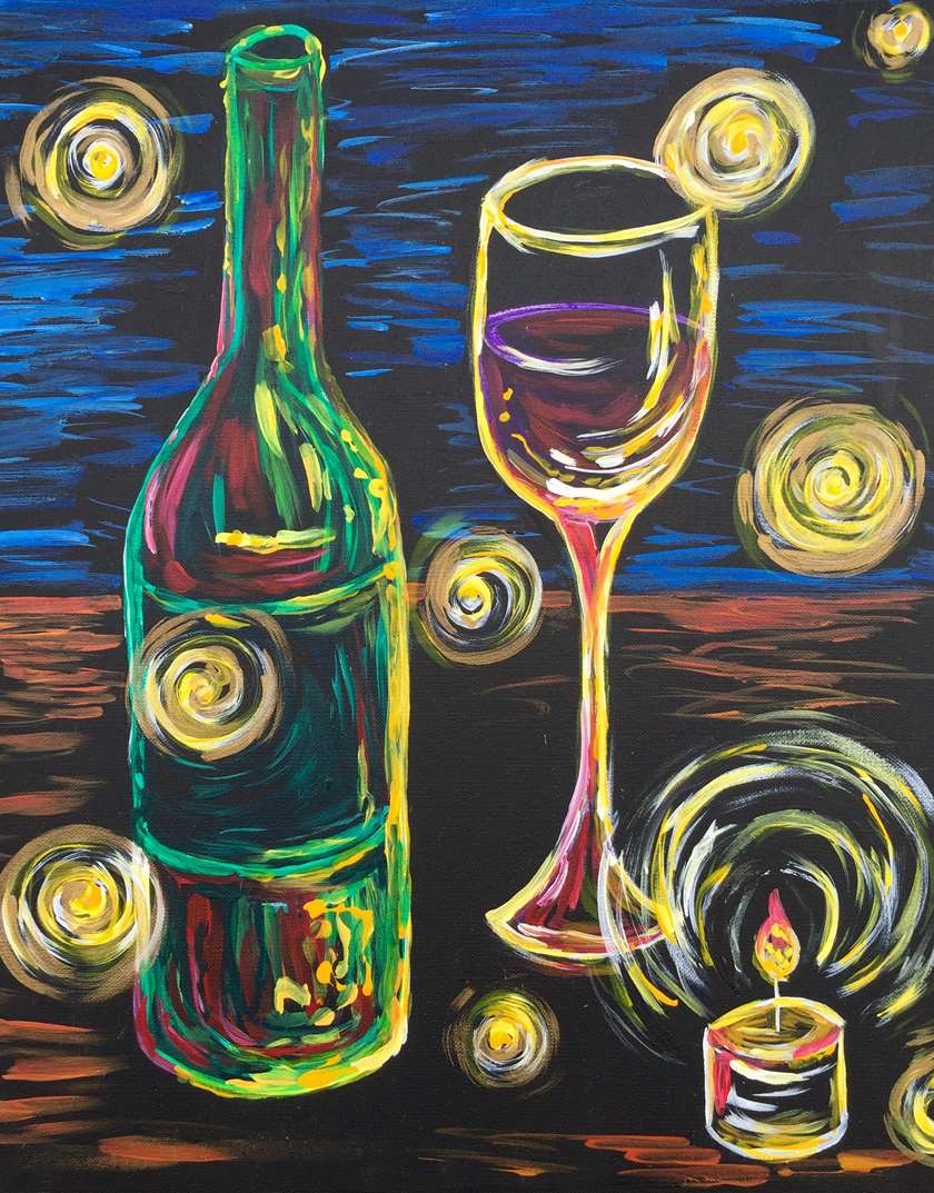 Painting and Wine in Naperville Paint and Sip