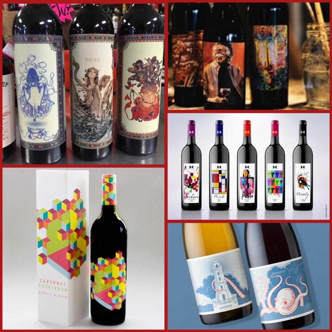 Sip, Swirl, Admire: The Allure of Artistic Wine Bottle Labels