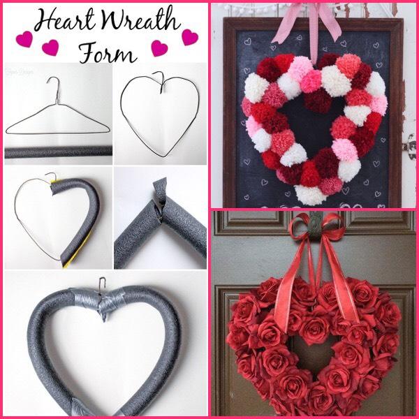 DIY Heart Form To Make The Valentine's Wreath Of Your Choice! - Pinot's  Palette
