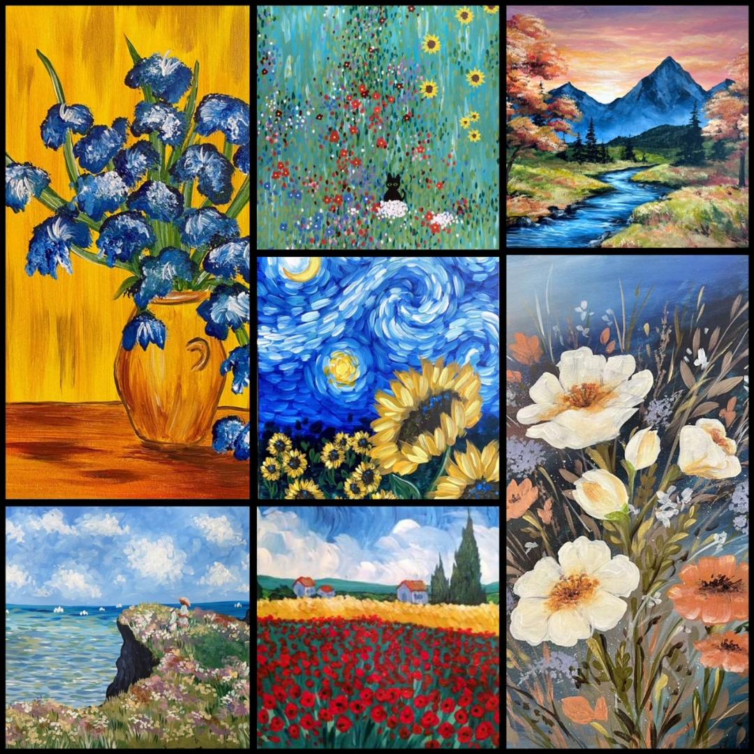  Upcoming Pinot’s Palette Classes Featuring Iconic Artwork & Art Styles 
