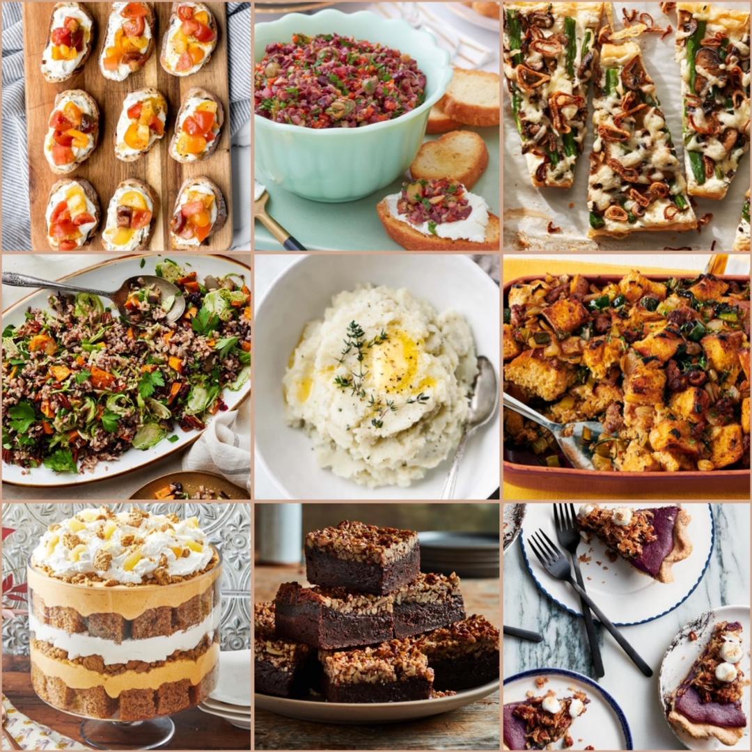 Delicious Thanksgiving Appetizer, Side, & Dessert Recipes 
