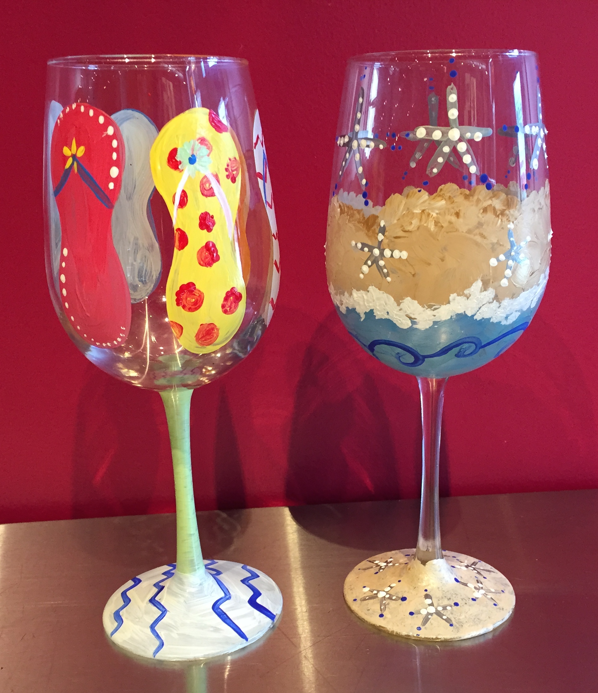 Wine Glass Painting Class — Reynolds