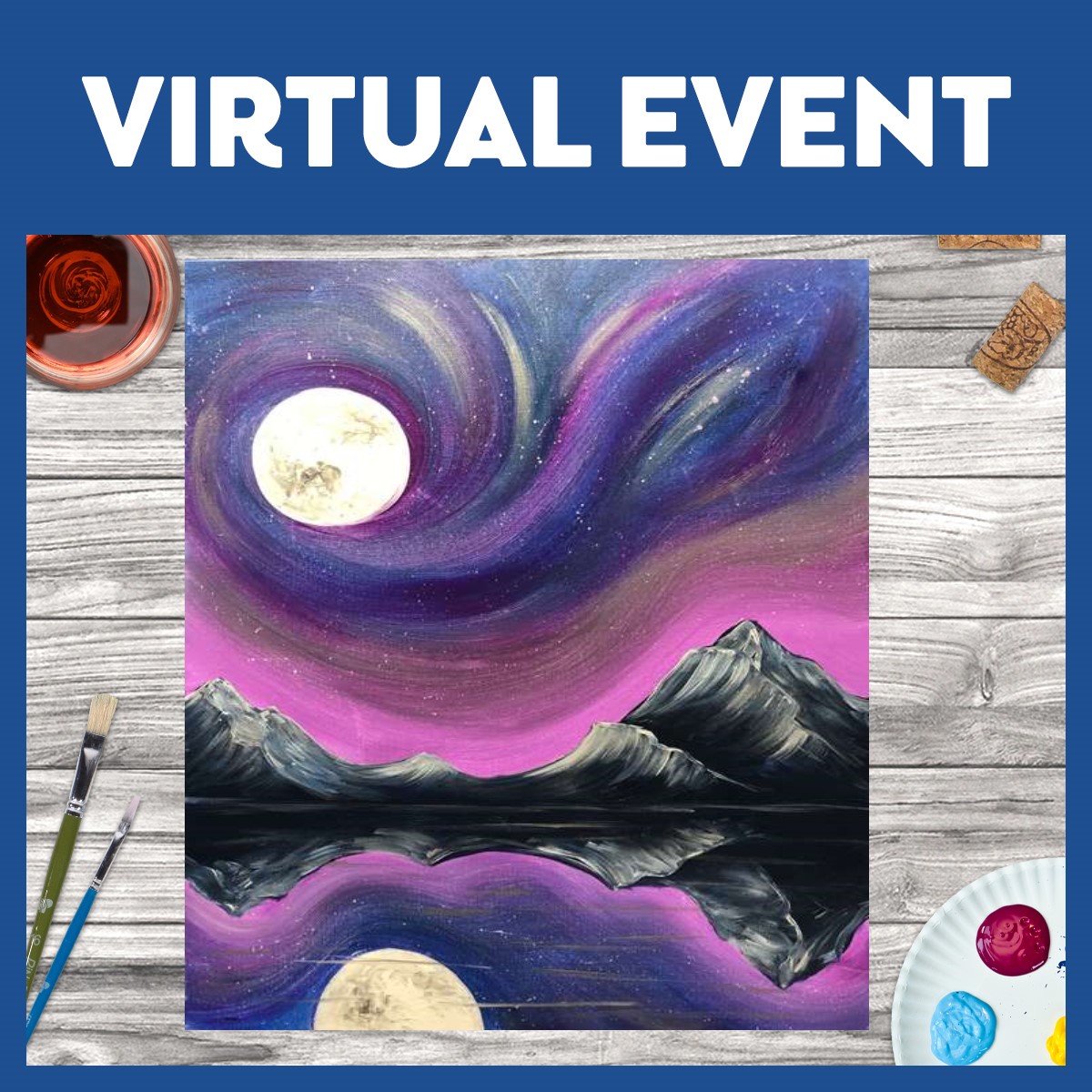 LIVE INTERACTIVE VIRTUAL CLASS - PAINTING KIT INCLUDED