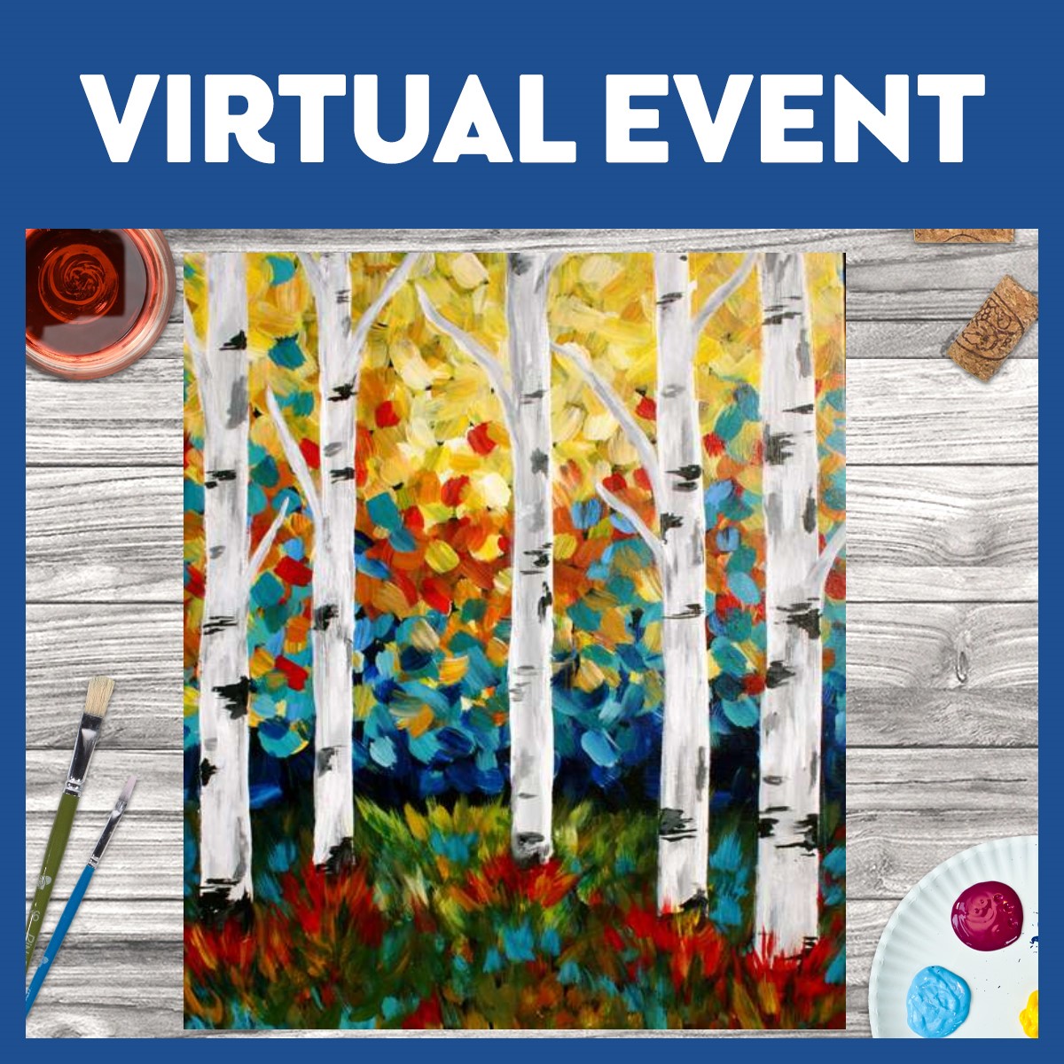 LIVE INTERACTIVE VIRTUAL CLASS - PAINTING KIT INCLUDED