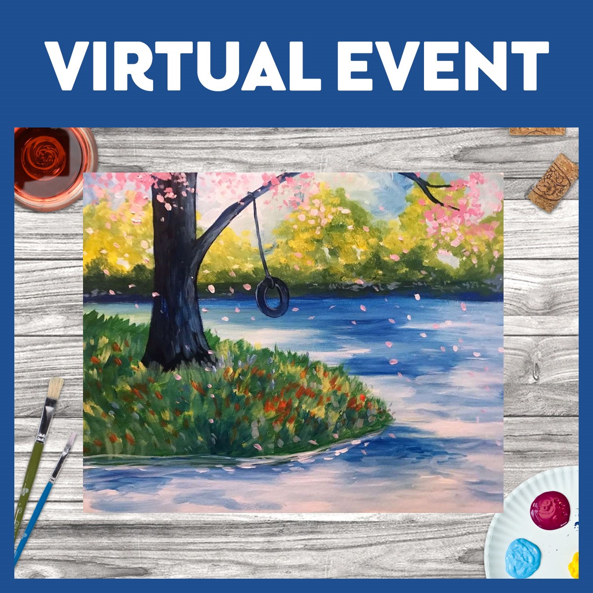 LIVE INTERACTIVE VIRTUAL CLASS - PAINTING KIT INCLUDED