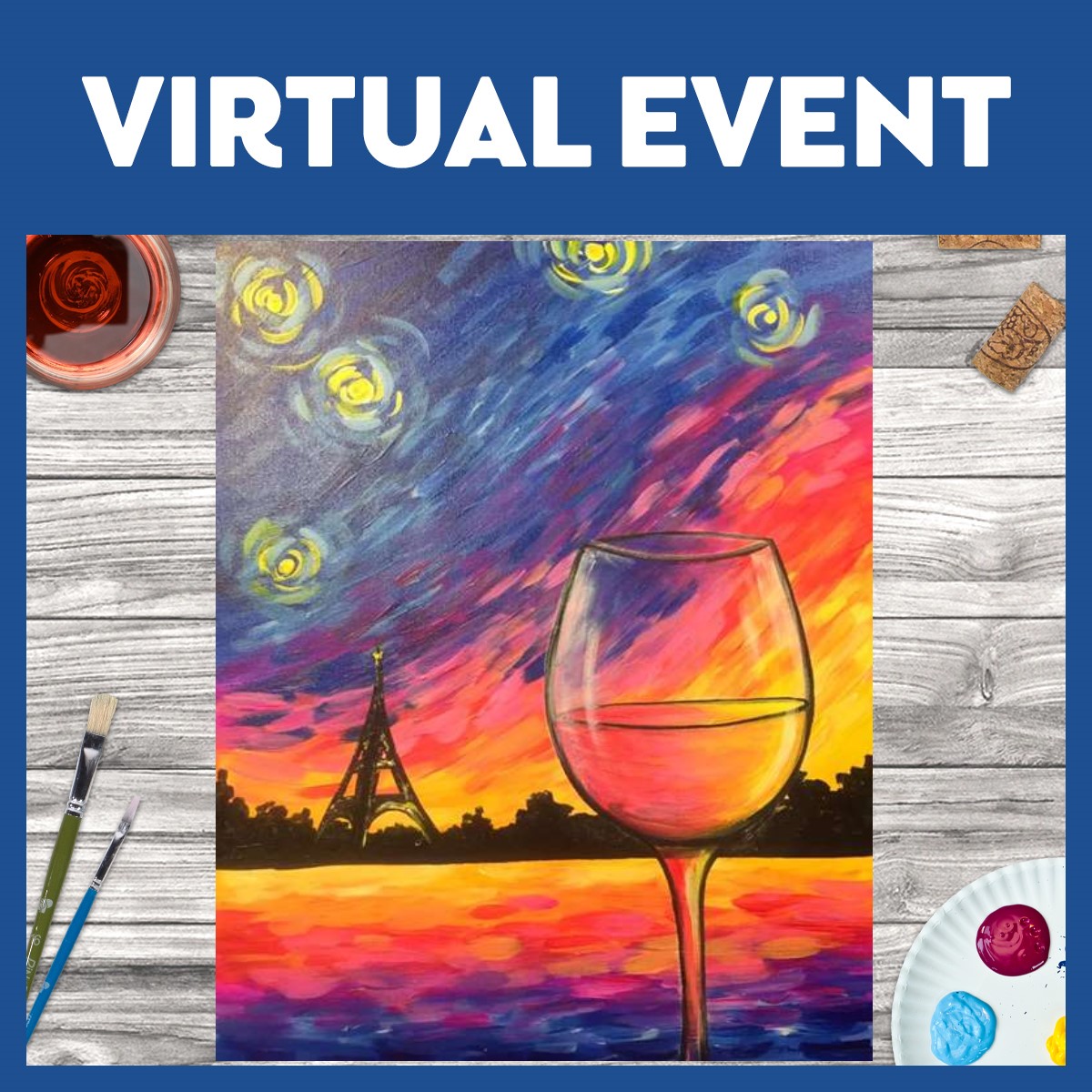 LIVE INTERACTIVE VIRTUAL CLASS - PAINTING KIT INCLUDED