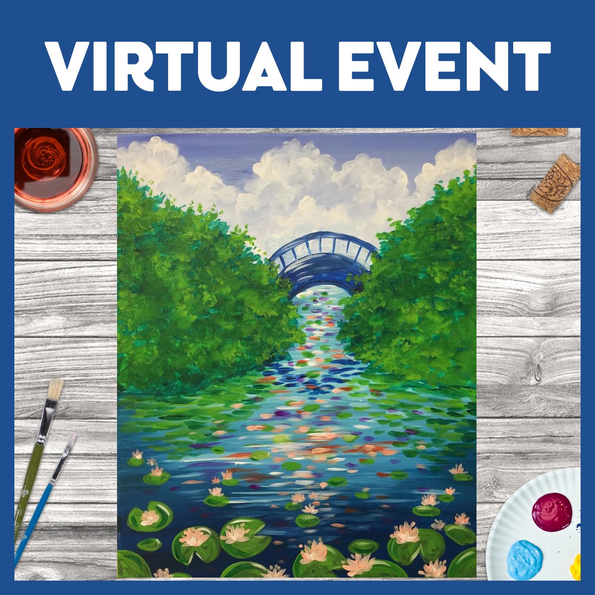 LIVE INTERACTIVE VIRTUAL CLASS - PAINTING KIT INCLUDED
