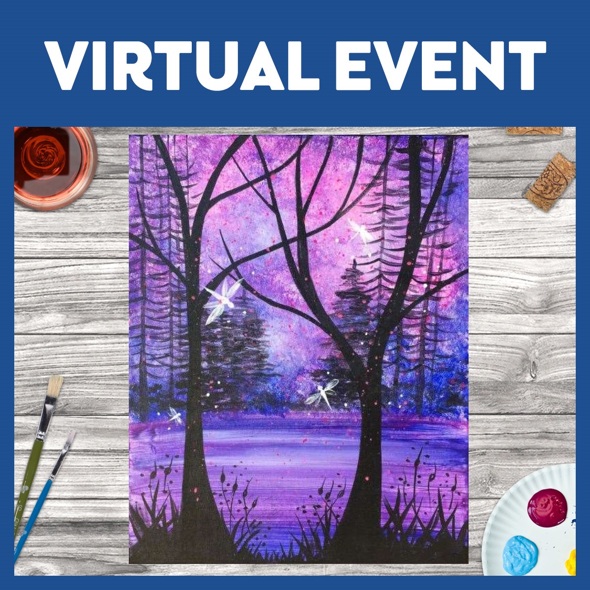 LIVE INTERACTIVE VIRTUAL CLASS - PAINTING KIT INCLUDED