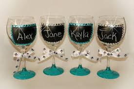 Chalkboard Wine Glass