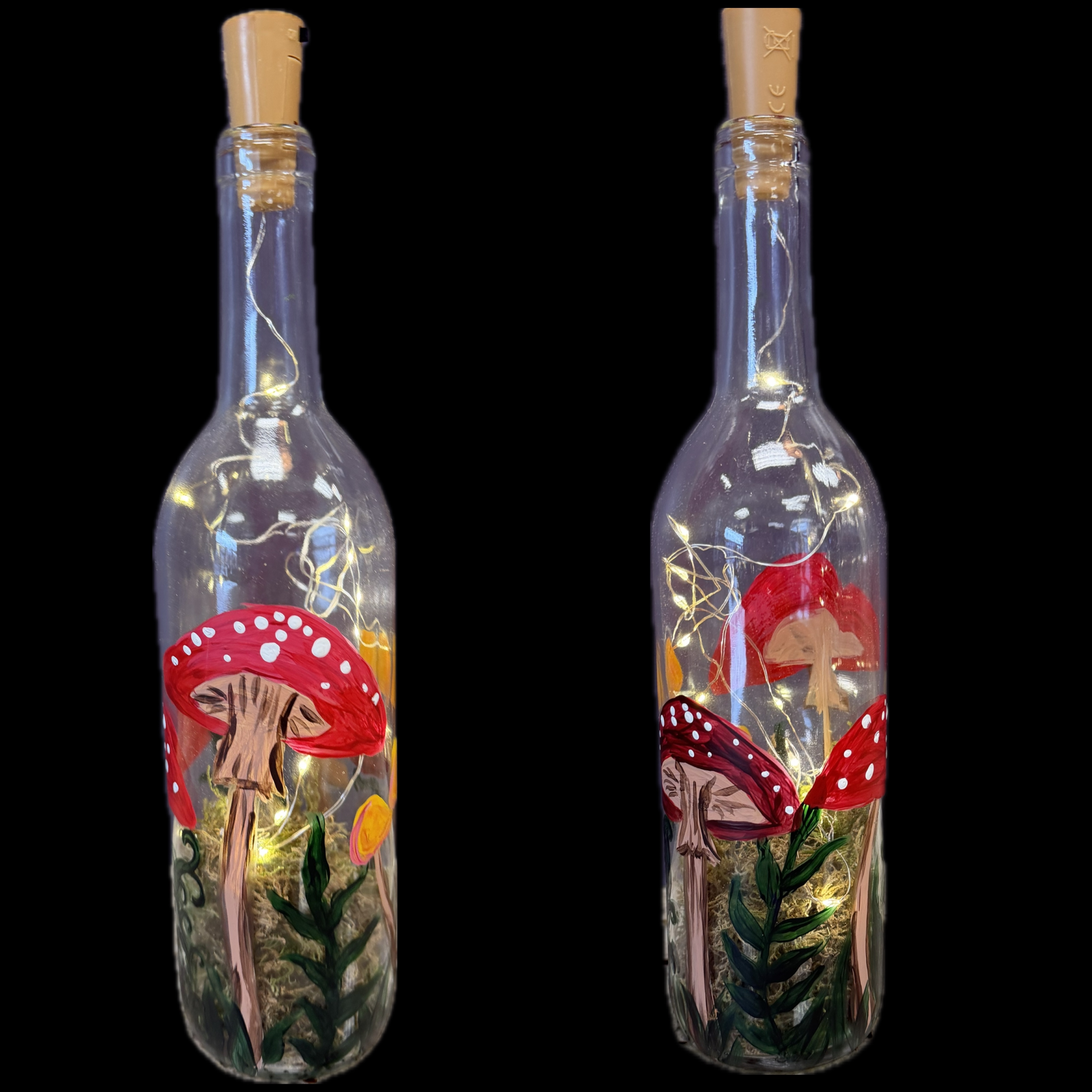 Mushroom Wine Bottle