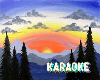 Sunset Over The Mountains