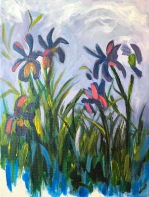Monet's Lilac Irises