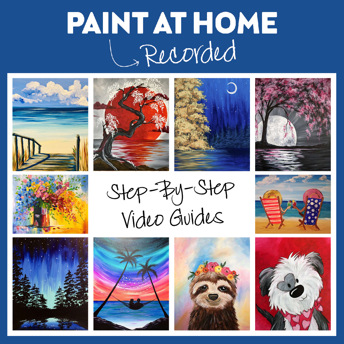 PAINT AT HOME WITH VIDEO TUTORIAL