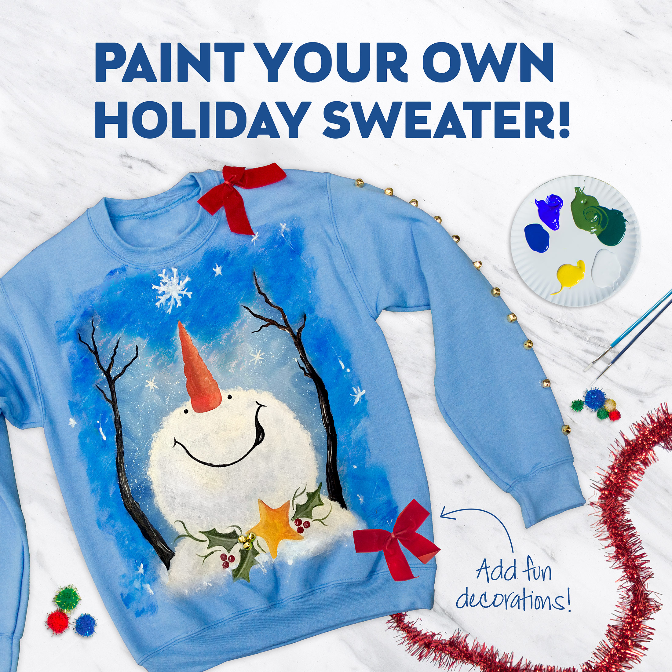 Create your own christmas on sale sweater