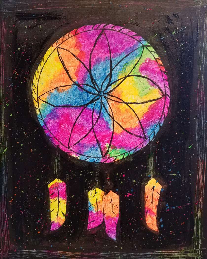 Black Light Dreamcatcher