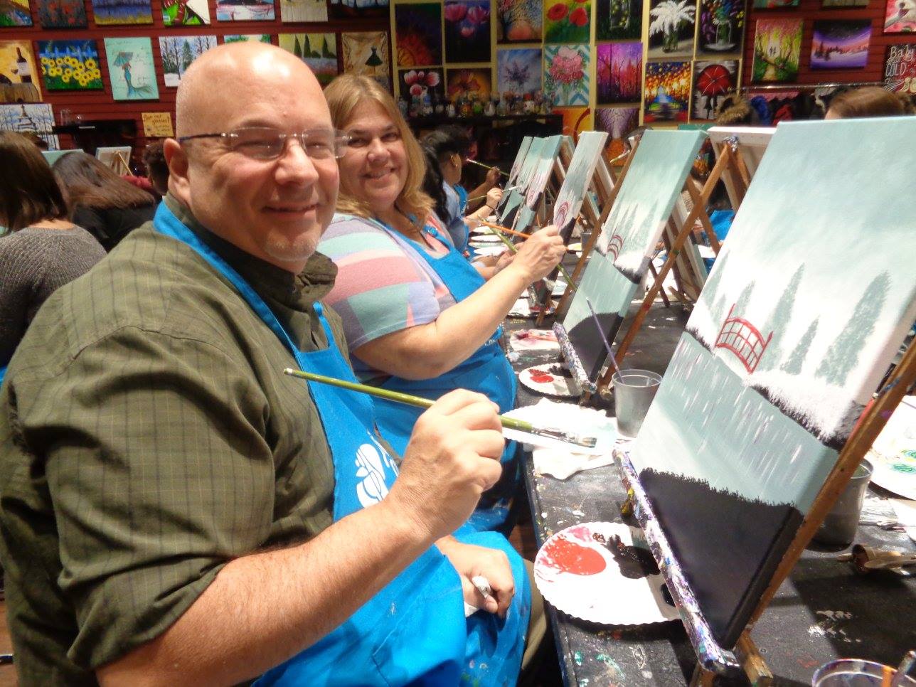 paint and sip Westwood NJ couples night