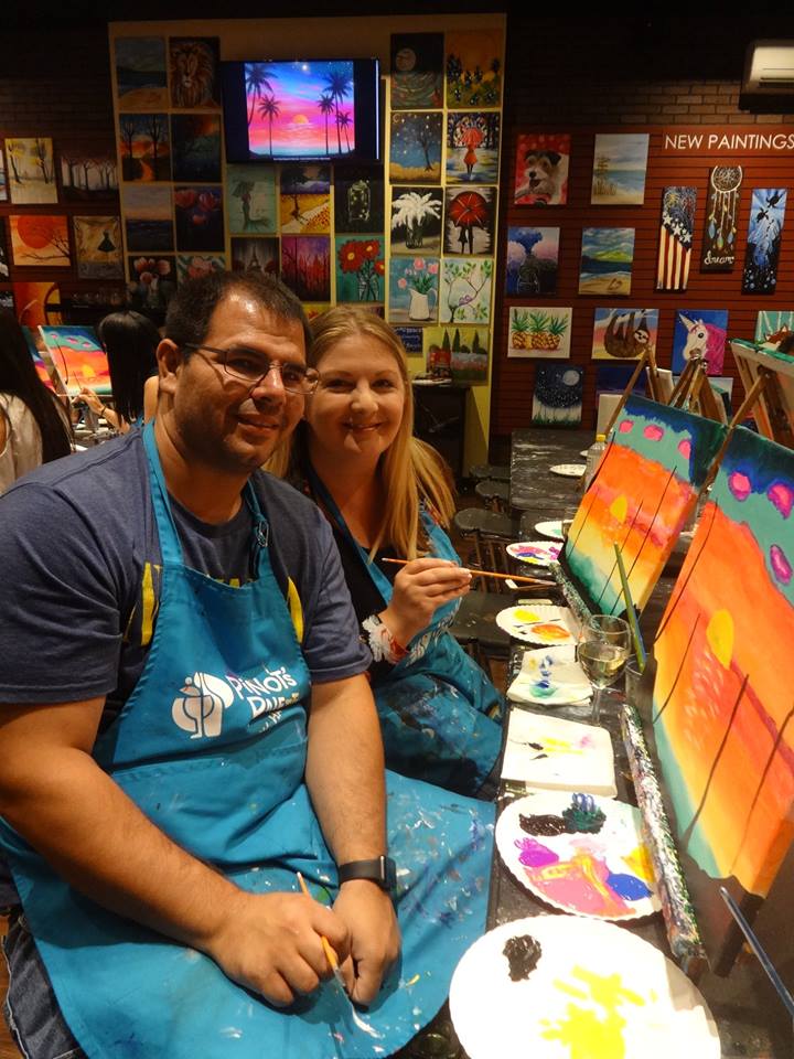 wine and paint Westwood NJ things to do