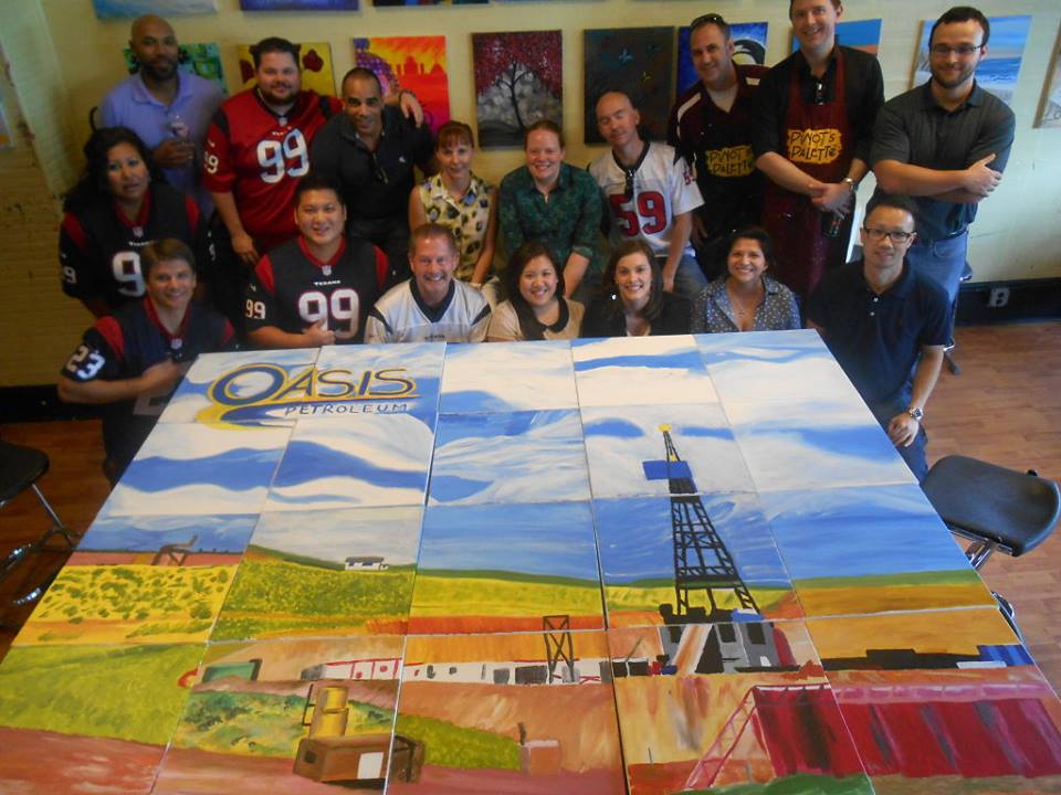 Team Building Jigsaw Puzzle Painting - Pinot's Palette