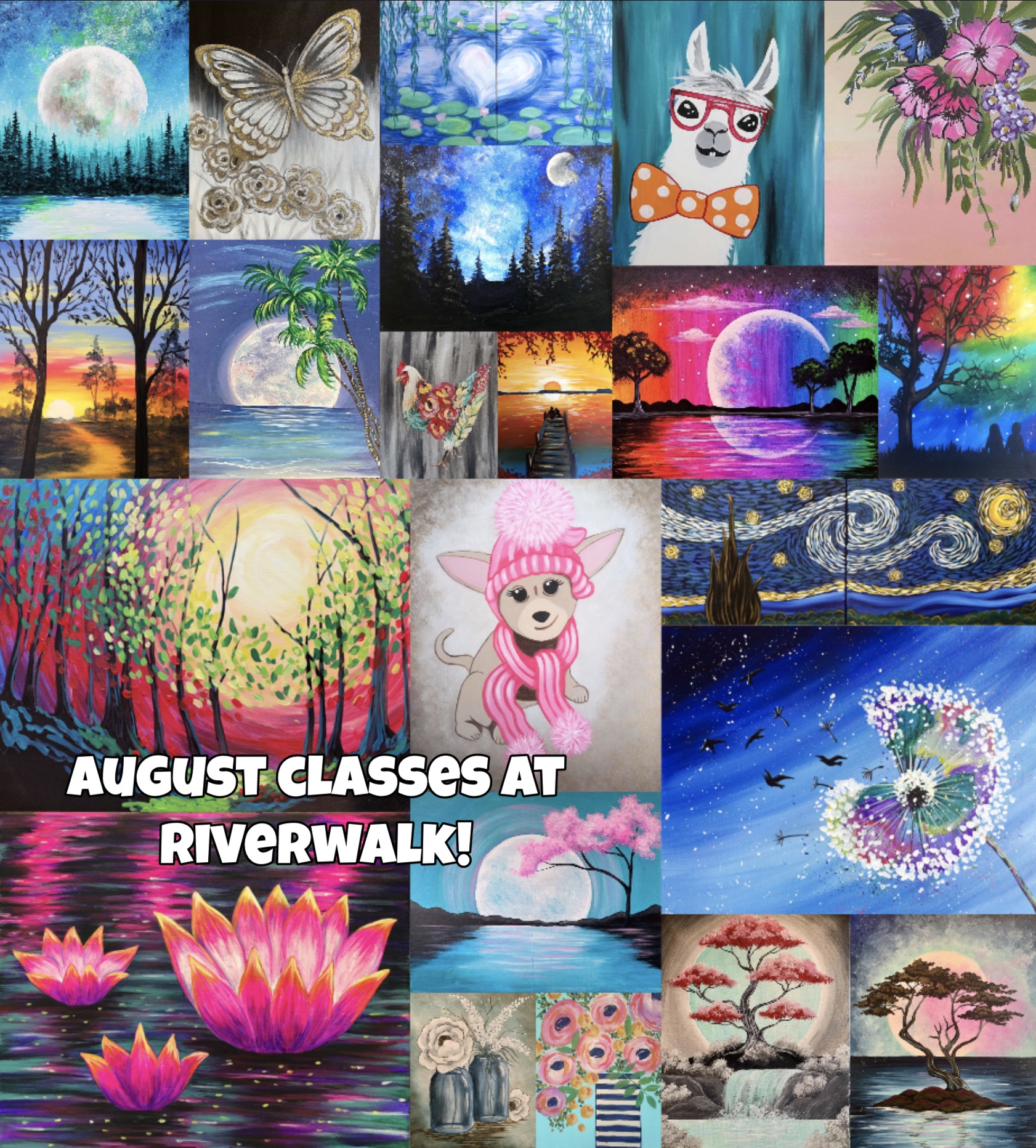 Riverwalk's August Calendar