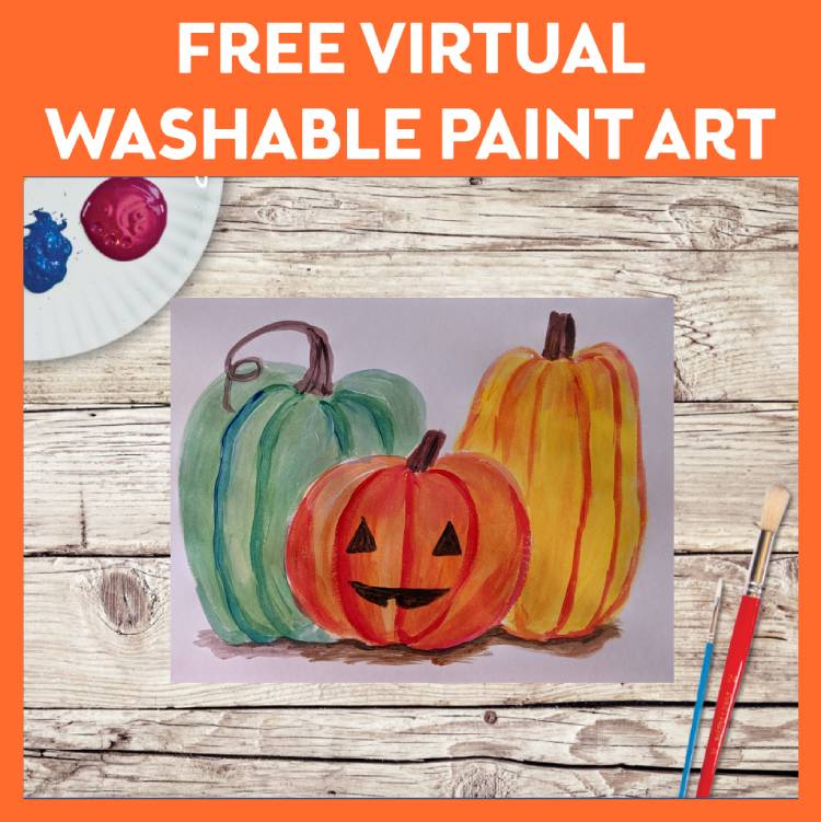 Virtual All Ages Washable Painting Fun