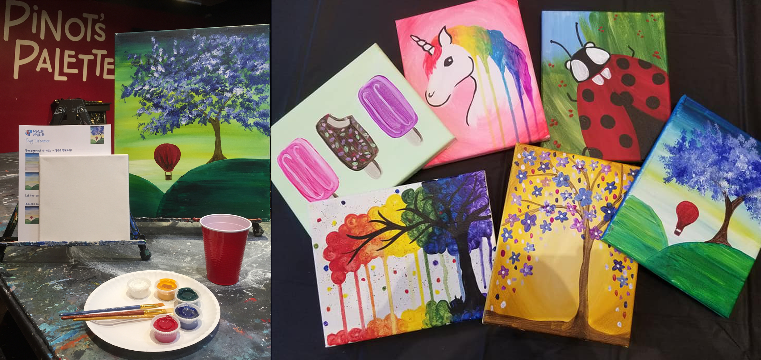 Pinot's Palette Now Offering Take Home Painting Kits