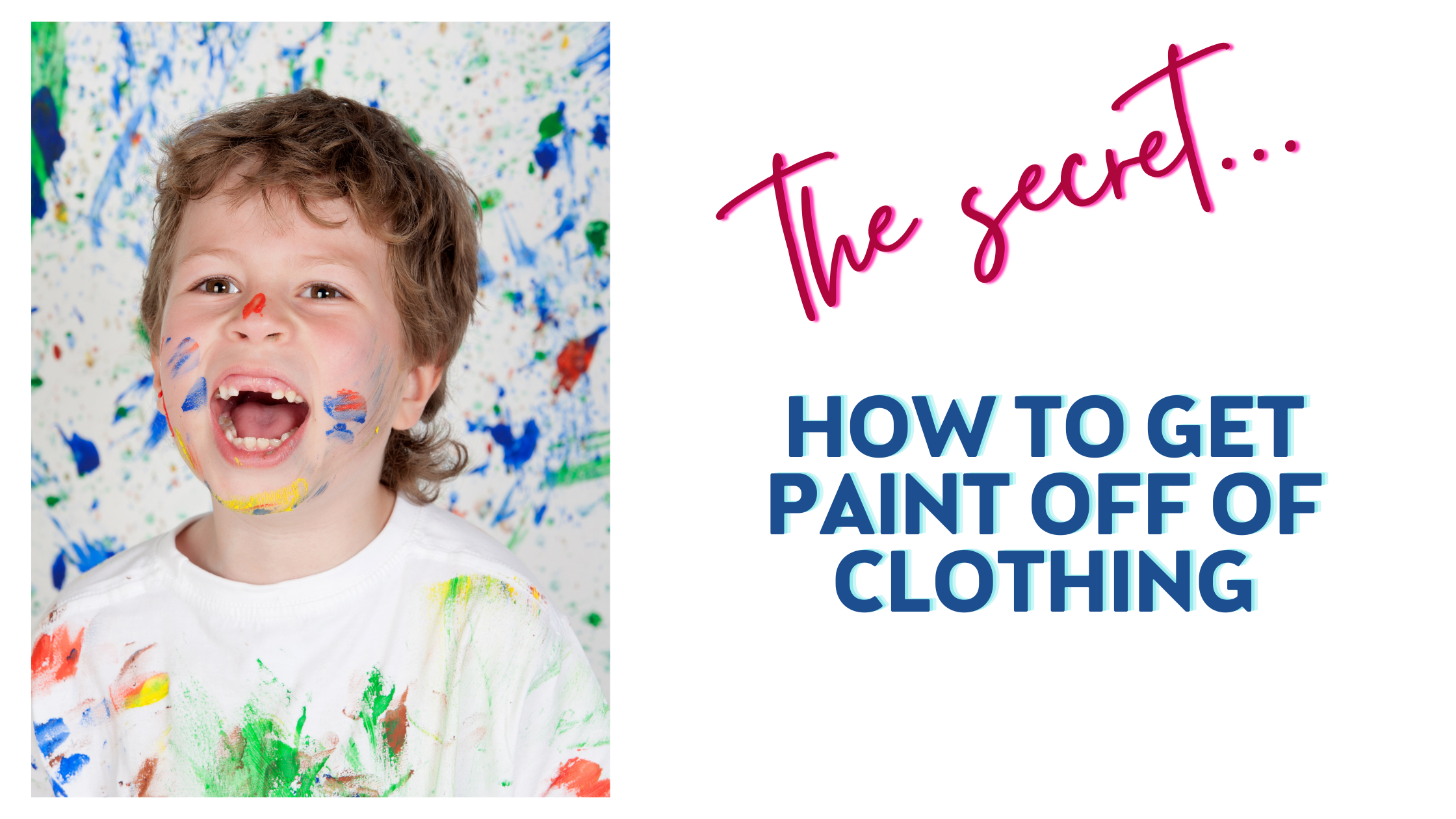 The Secret to Getting Acrylic Paint Stains out of Clothing