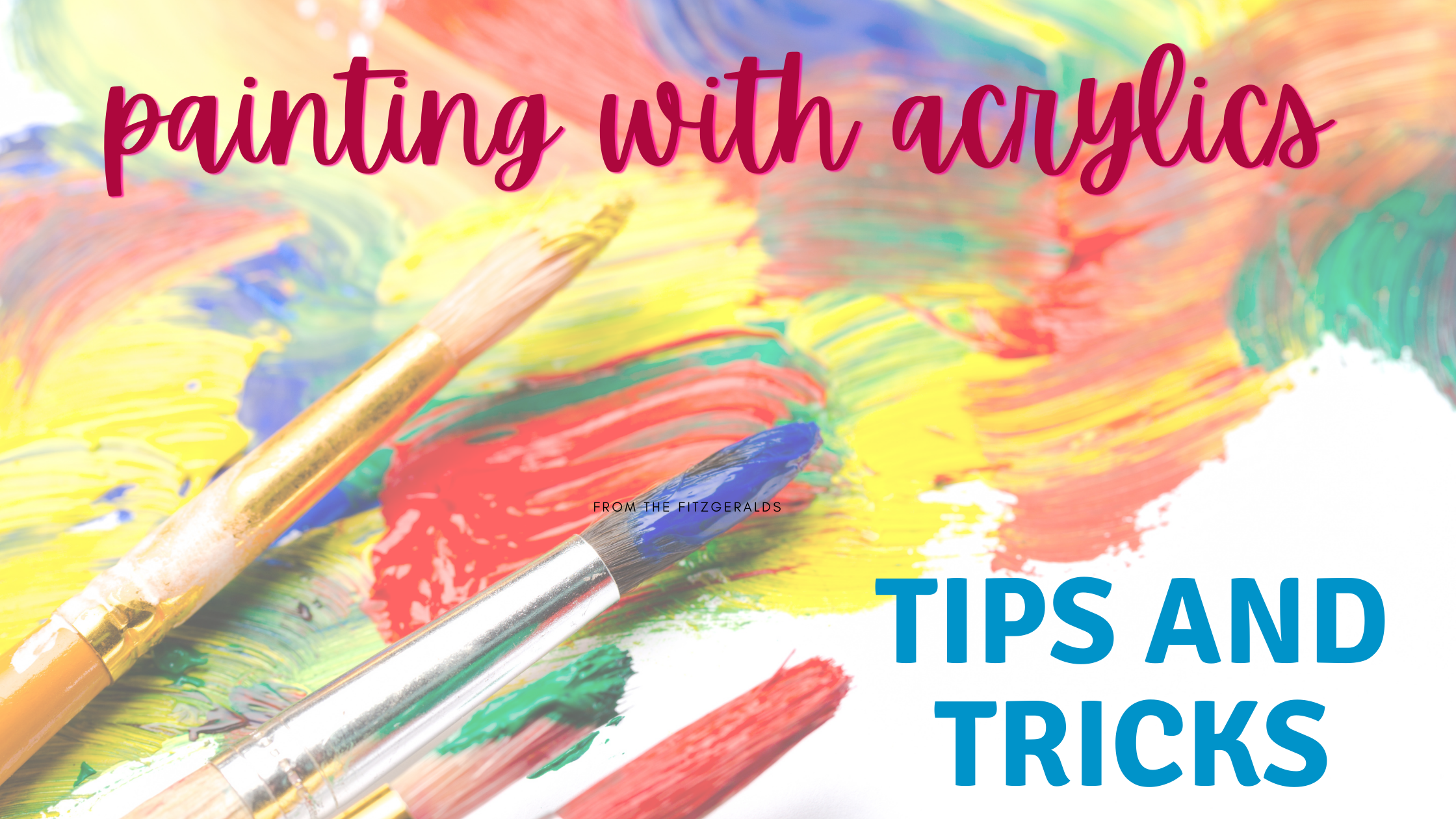 How to Blend Acrylic Paint on canvas, 3 Blending techniques for beginners