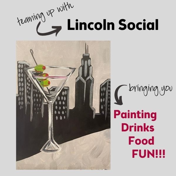 Paint and Sip Pop Up at Lincoln Social