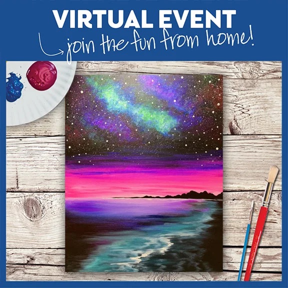 Live virtual paint class - all supplies included -recording available day after and 6 following days