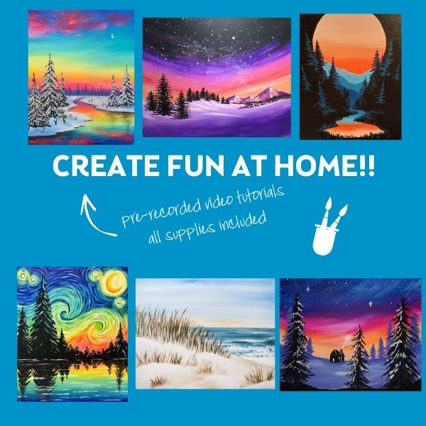 Take Home Kits - Pre-Recorded Video Tutorial - Pinot's Palette Painting