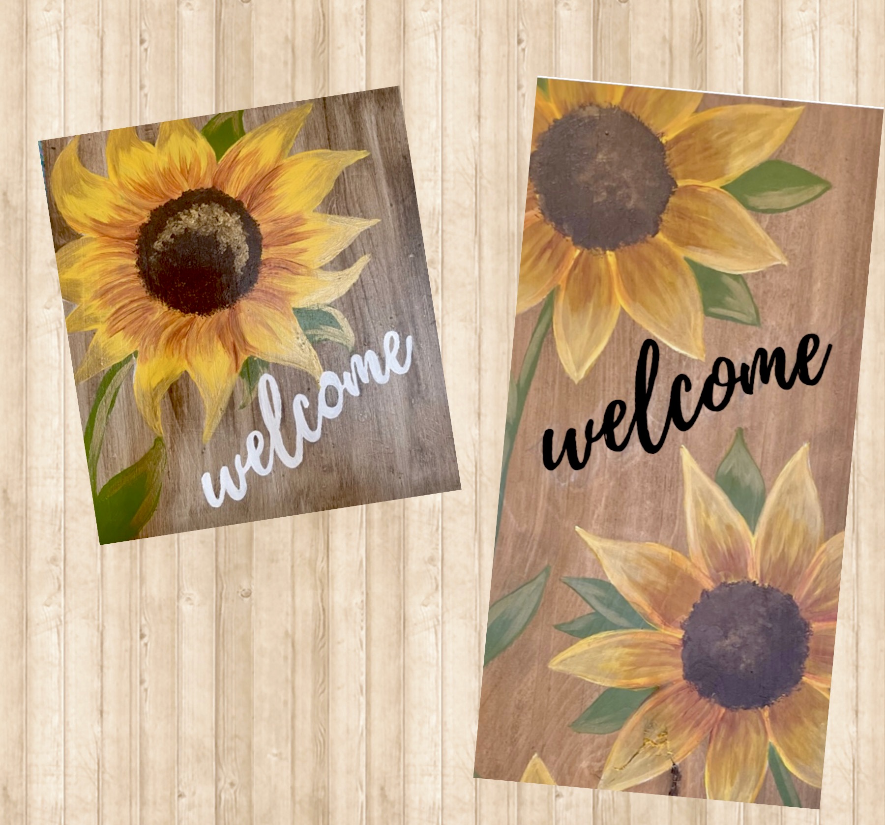 Sunny Sunflower - Wood Board