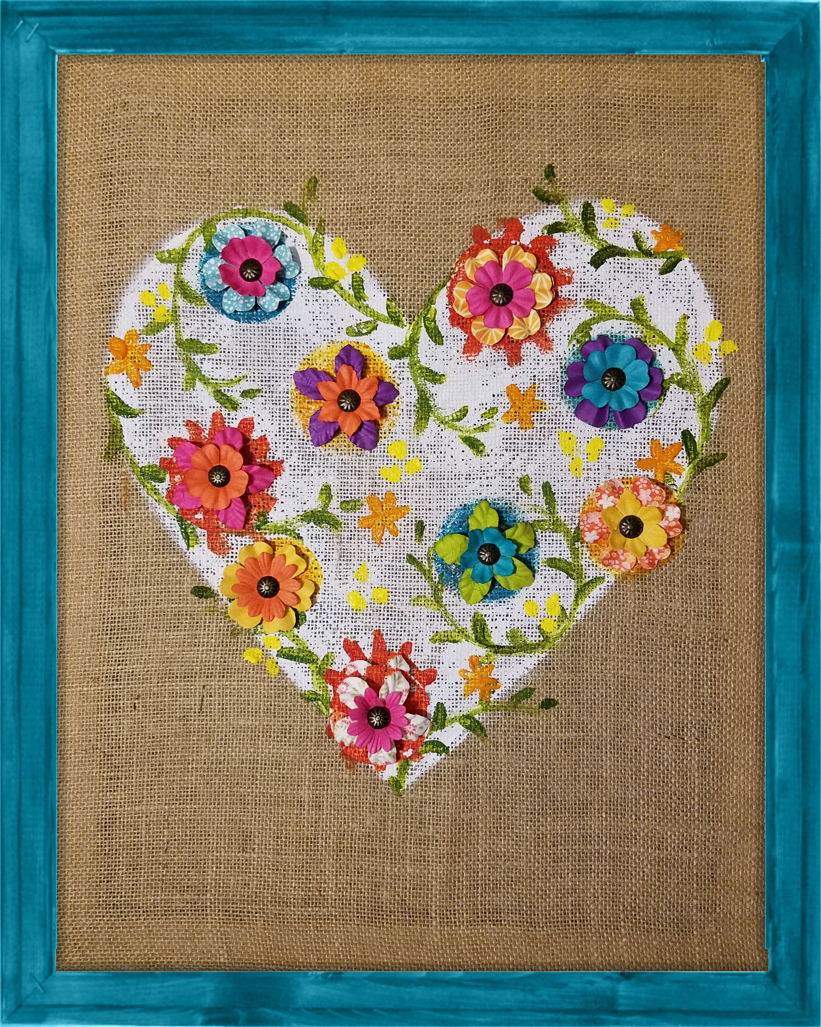Rustic Blossoming Heart