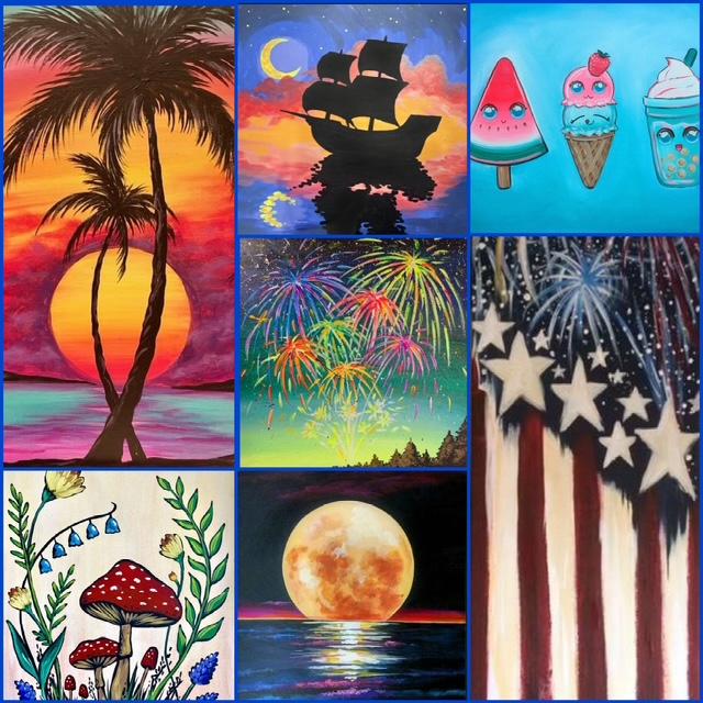 Patriotic Palettes: Create Star-Spangled Art at Pinot’s Palette