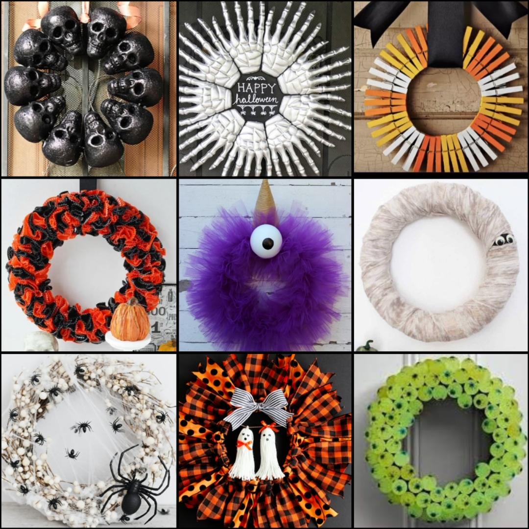 Halloween Wreaths The Trick-Or-Treaters Will Love! 