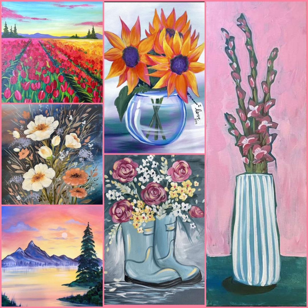 Need Mother's Day Inspiration? Discover the Joy of Painting with Mom at Pinot's Palette!