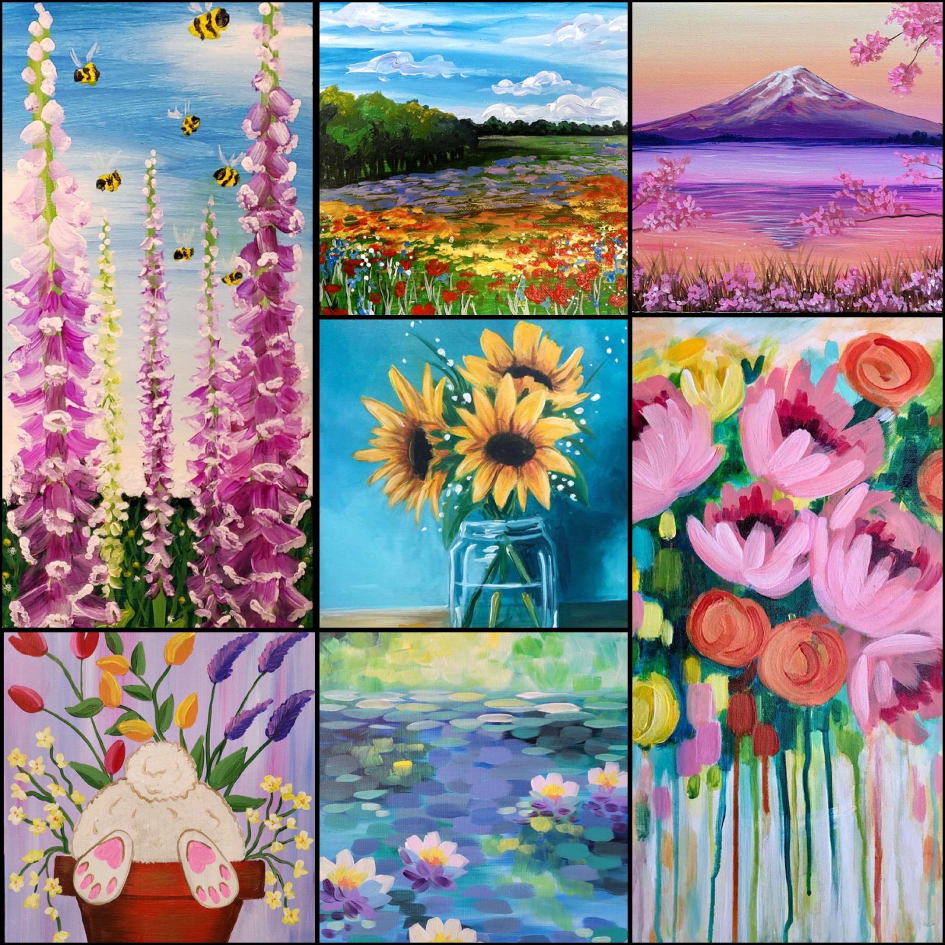 Spring Paintings to Brighten Your Home - Pinots Palette